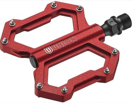 UNION SP-1210 Pedały platformowe 9/16" czerwone 104 x 100 mm
