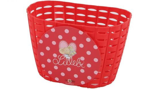 BIKE FASHION Lillebi cestino bambini rosso plastica