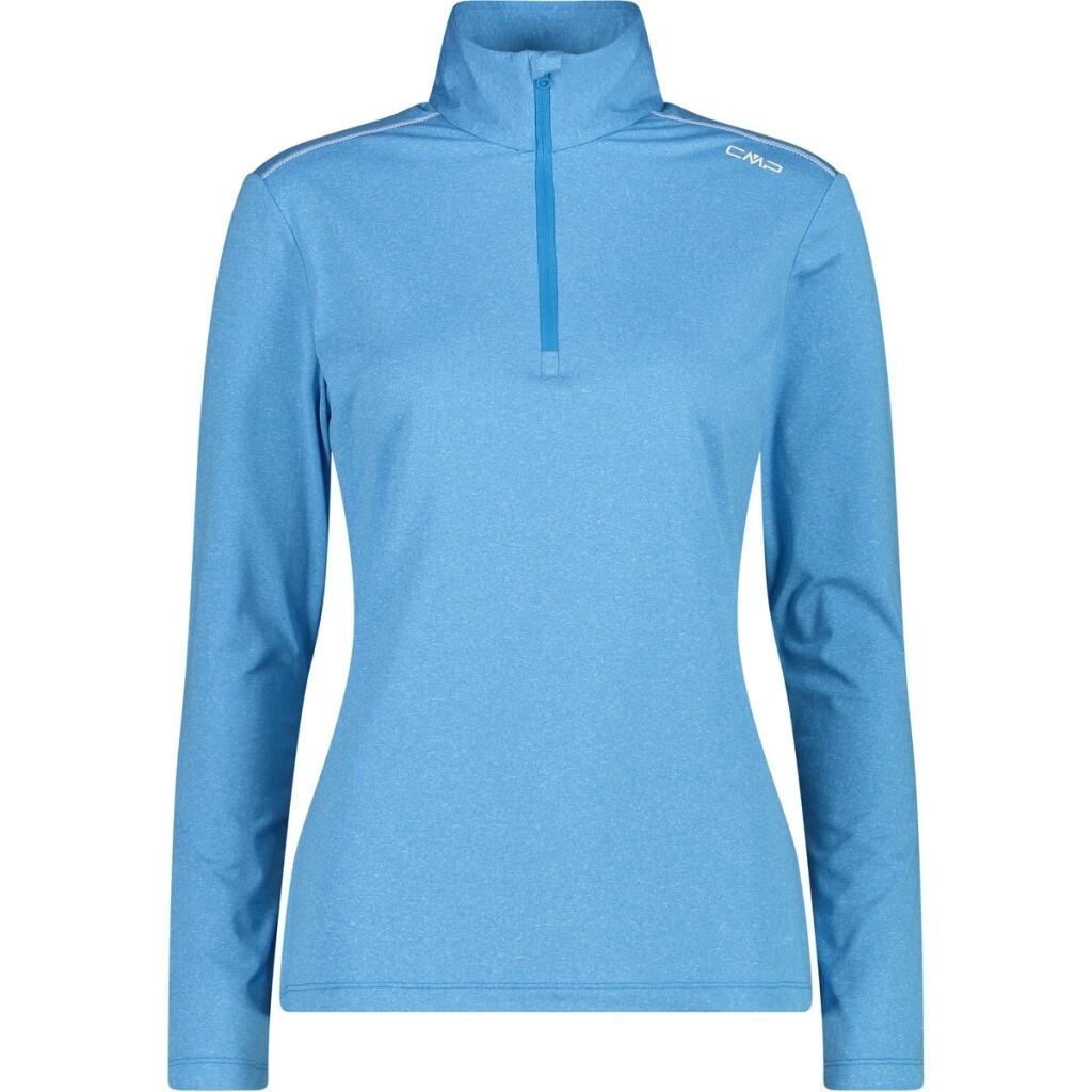 Cmp - Pull Femme En Polaire-skipulli Softtech 210g - Maillot Manches Longues - Bleu - Decathlon