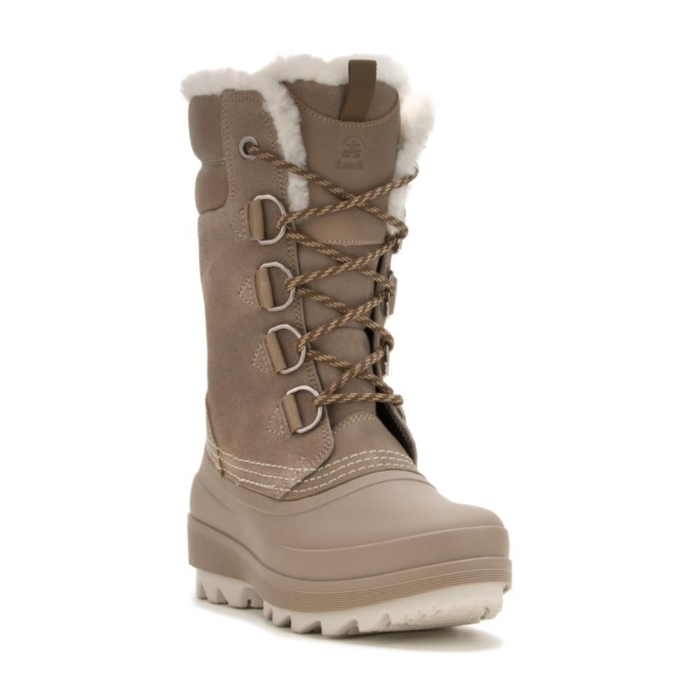 KAMIK Lauren Womens Insulated Waterproof Leather Mid-Calf Snow Boots