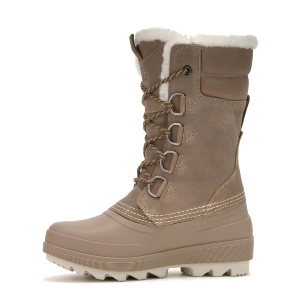 Lauren Womens Insulated Waterproof Leather Mid-Calf Snow Boots 3/7
