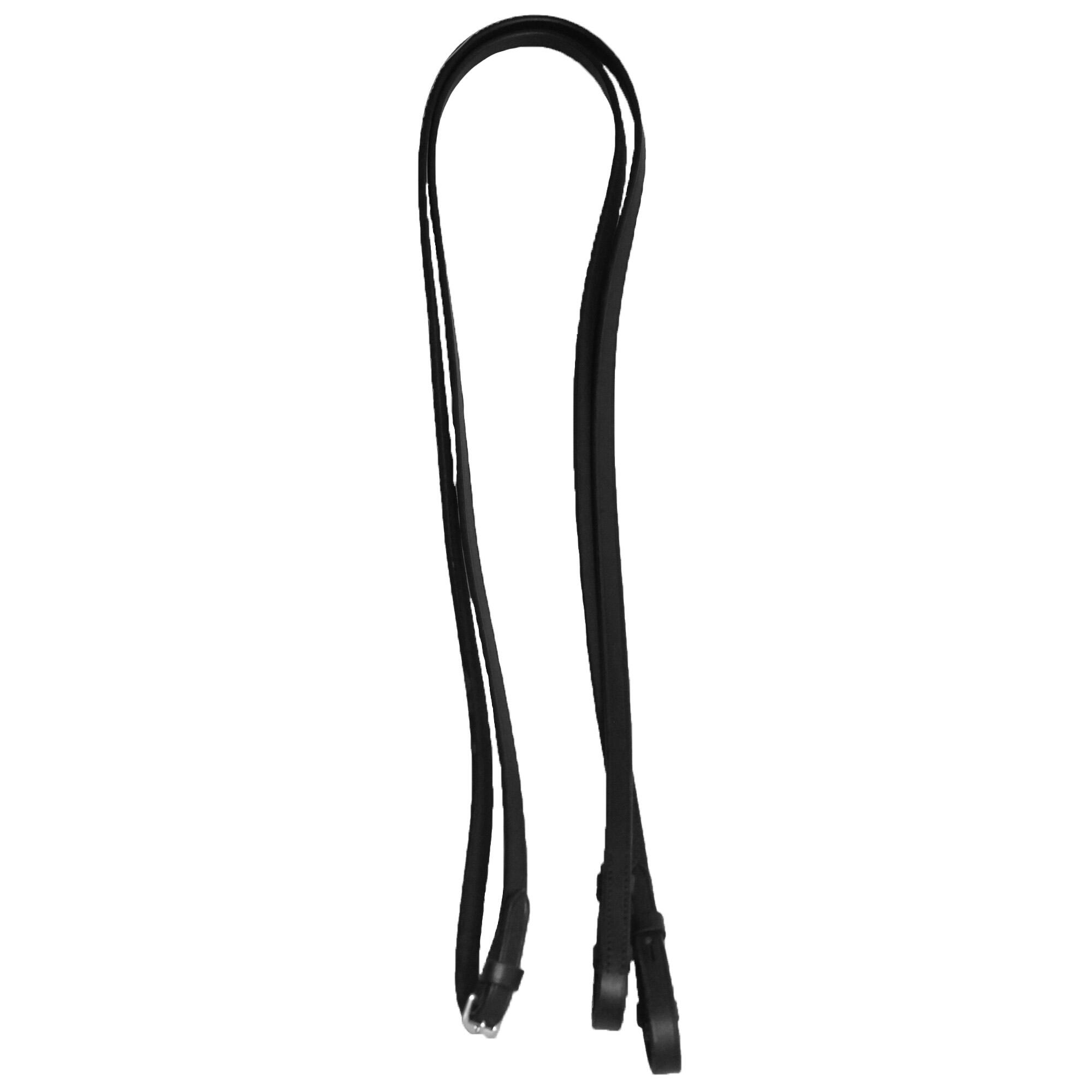 Plain Leather Reins (Black) 2/2
