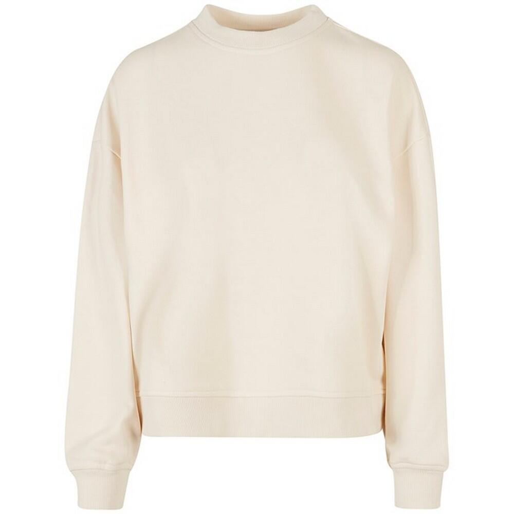 BUILD YOUR BRAND Womens/Ladies Oversized Sweatshirt (White Sand)