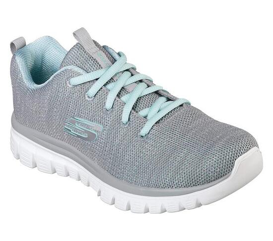 Chaussures de sport pour femme Skechers Graceful-Twisted Fortune Gris