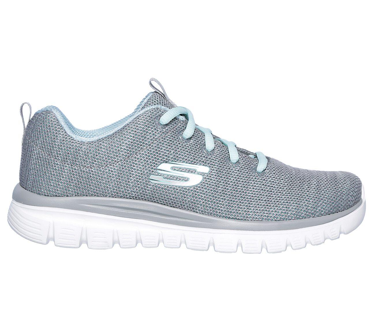 Chaussures de sport pour femme Skechers Graceful-Twisted Fortune Gris 5/5