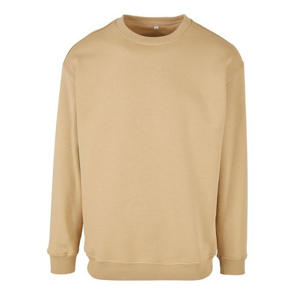 BUILD YOUR BRAND Unisex Adult Crew Neck Sweatshirt (Union Beige)