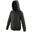 Sweatshirt À Capuche Et Fermeture Zippée Enfant Unisexe (Noir)