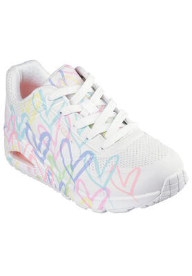 Dames uno spread the love sneaker wit / veelkleurig