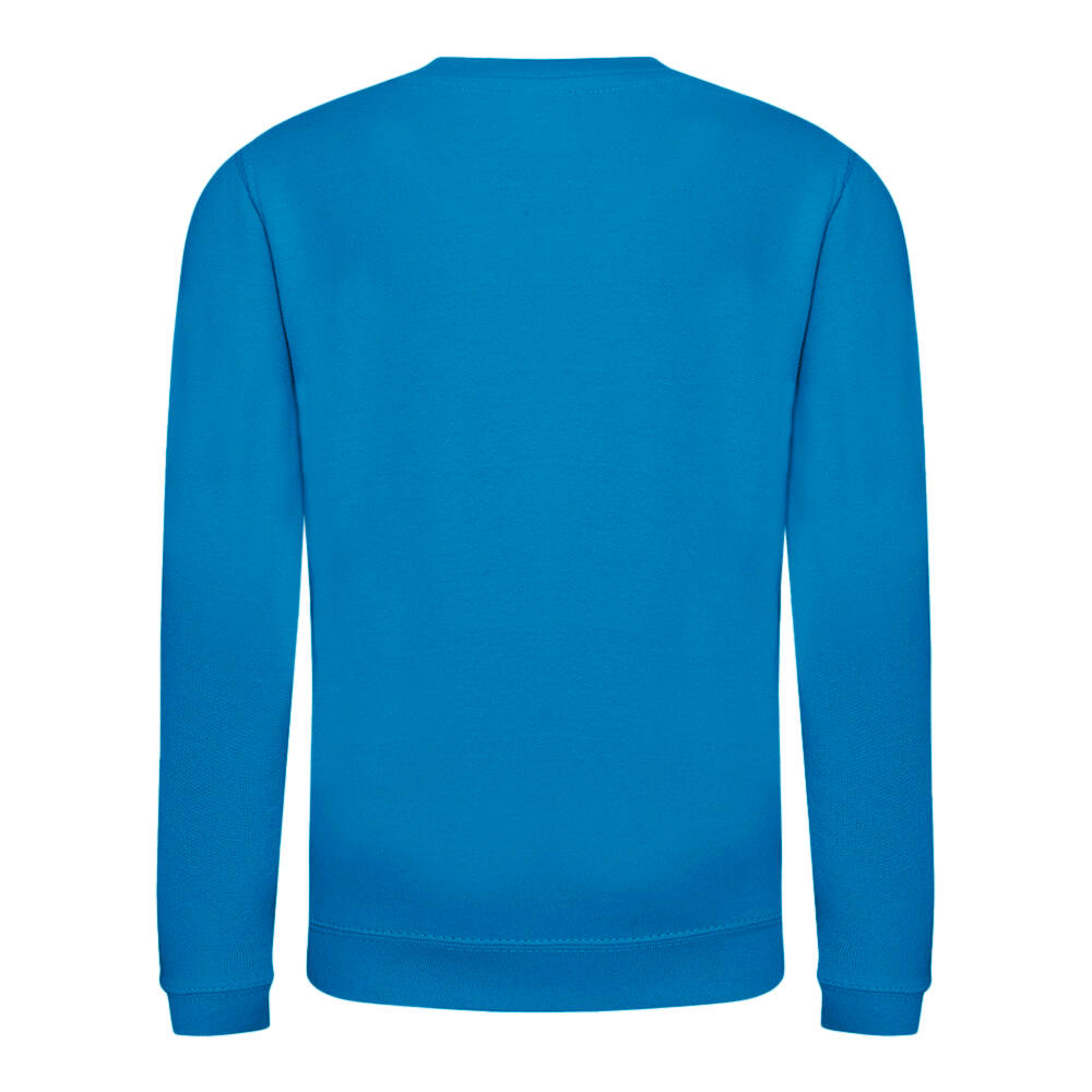 Just Hoods Pullover Sweatshirt, unifarben Kinder Saphirblau 2/2