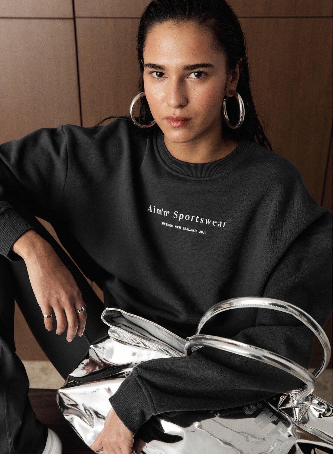 Femme Sweatshirt Gris Foncé 6/6