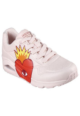 Skechers UNO FLAMING HEART Damen Sneaker Schuhe 177956 PKMT rosa