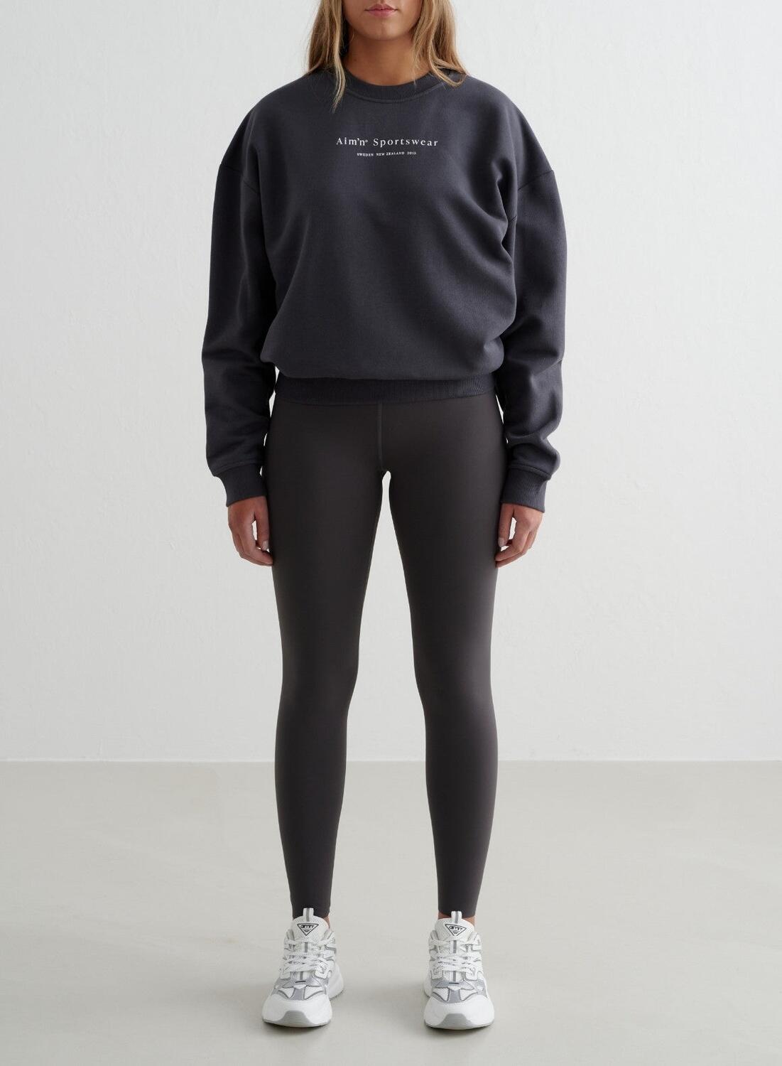 Femme Sweatshirt Gris Foncé 4/6