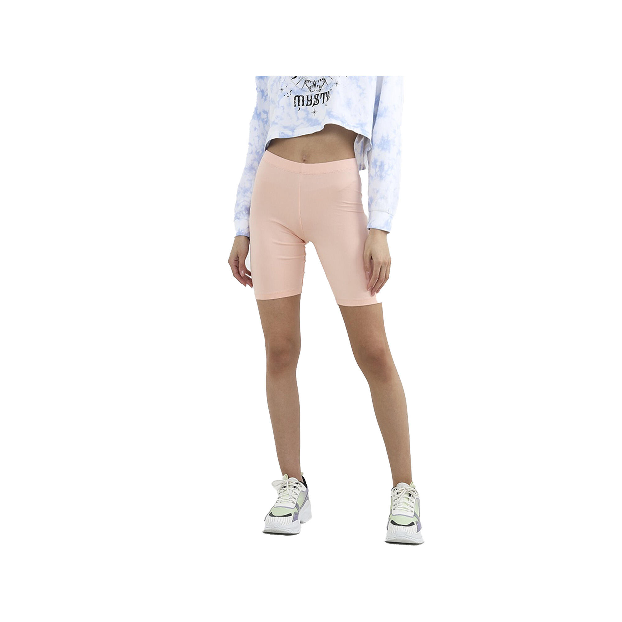 BRAVE SOUL Womens/Ladies Cycle Shorts (Peach)