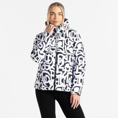 Dare 2b dare2b jassen society jacket dames black & white graffiti