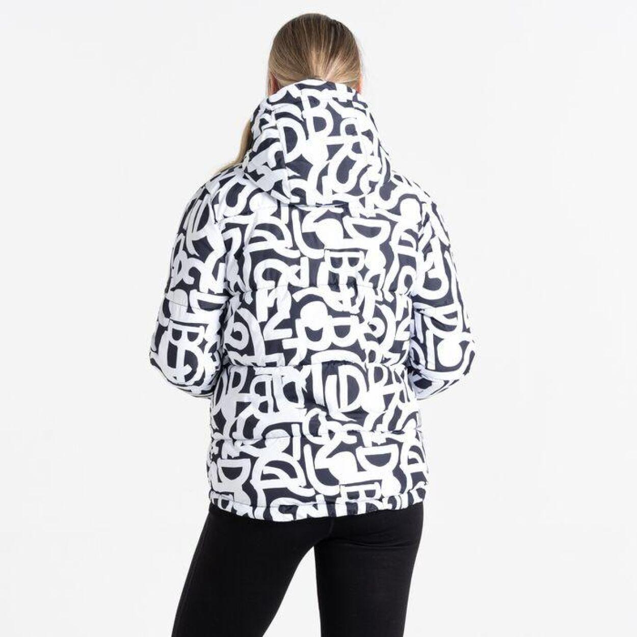 DARE 2B Dare2b Jassen Society Jacket DAMES Black & White Graffiti 3/7