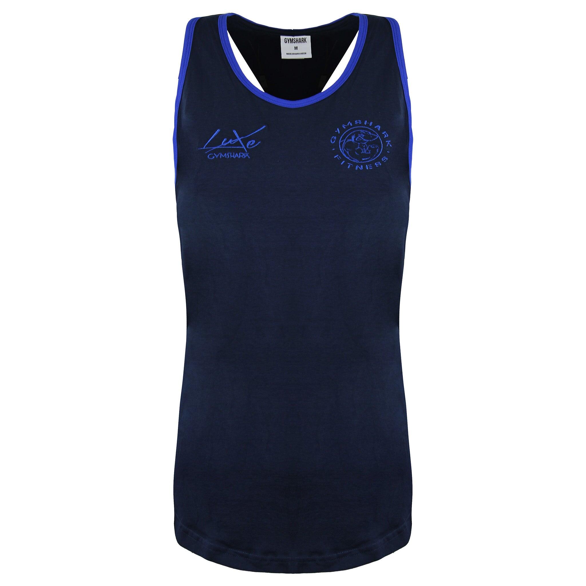 GYMSHARK Gymshark Luxe Legacy Mens Navy Tank Top