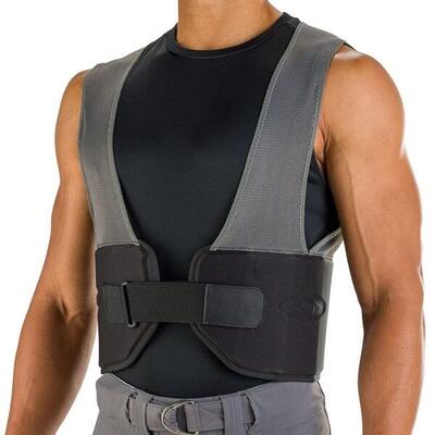 Shock doctor showtime voetbal rib vest jeugd s zwart