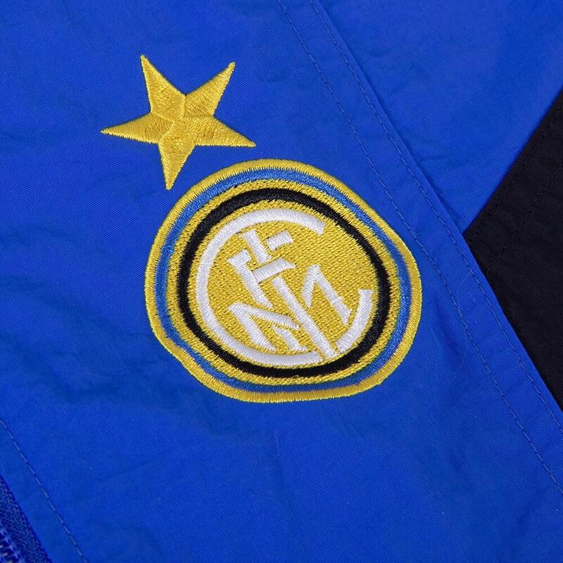 Kurtka piłkarska retro dla dorosłych FC Internazionale 1997-98 - Niebieska