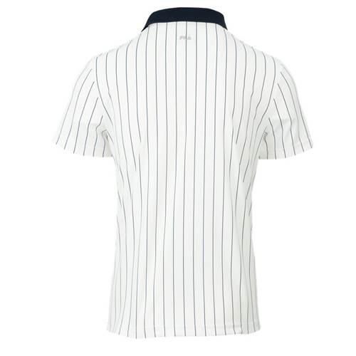 Polo rayé Fila Björn homme blanc manches courtes 38 3/3