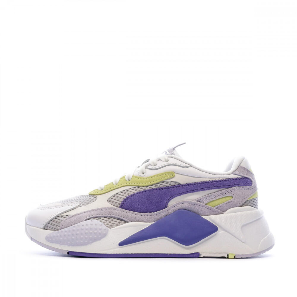 PUMA Puma RS-X3 Mesh Pop Womens White/Purple Trainers