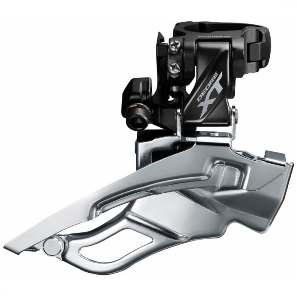 Shimano 1x Umwerfer DEORE XT Trekking FD-T8000 3x10, Schelle hoch, Dual-Pull 2/2