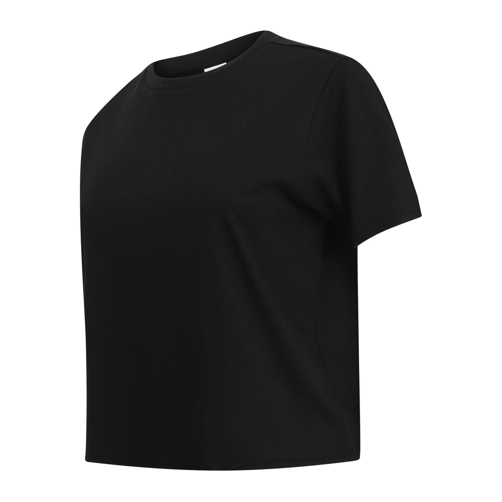 TShirt kurz, legere Passform Damen Schwarz 3/4