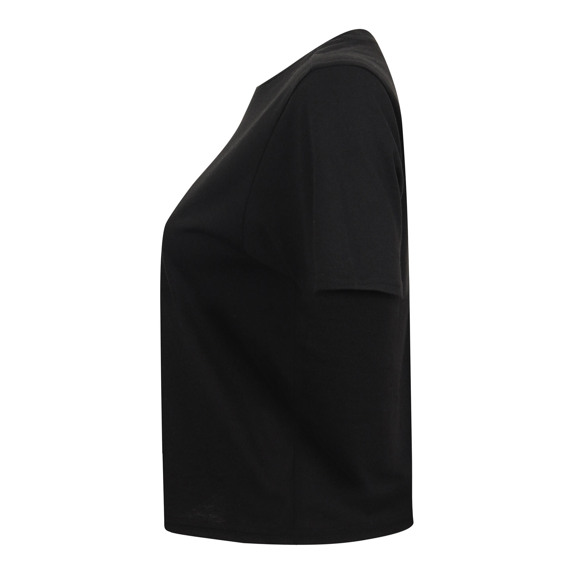 TShirt kurz, legere Passform Damen Schwarz 4/4