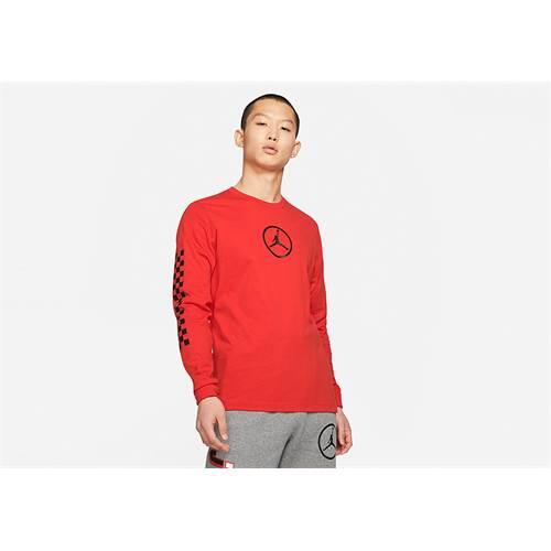 Tricou universal cv3000673 cu mânecă lungă roșu bărbătesc