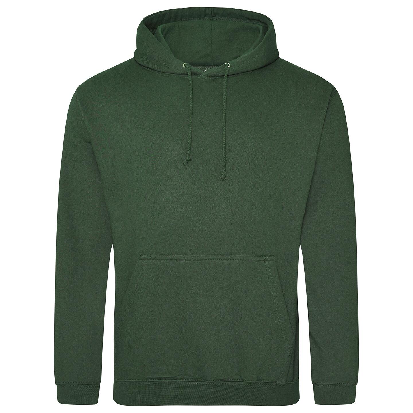 AWDIS Unisex College Hooded Sweatshirt / Hoodie (Bottle Green)