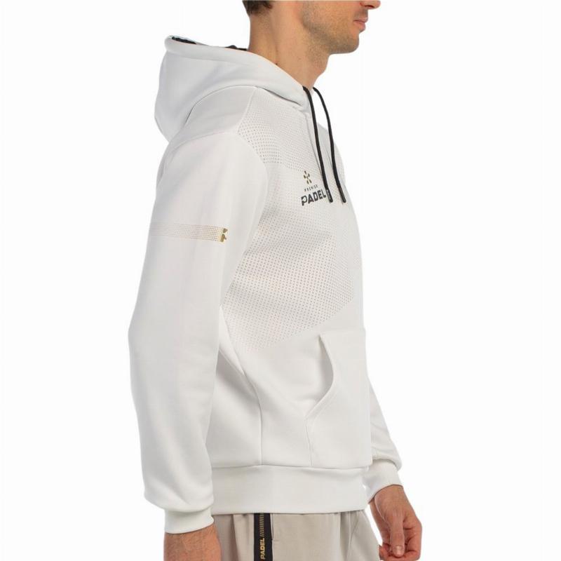 Sudadera Bullpadel Premier Padel Baque Blanco 3/7