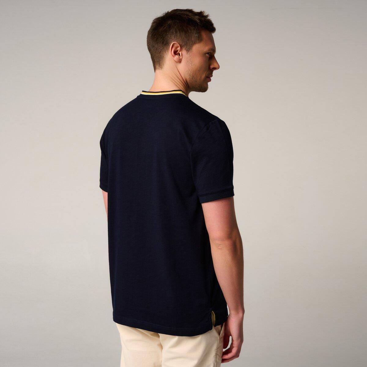 Polo Heritage col mao homme Roland-Garros - Marine 5/5