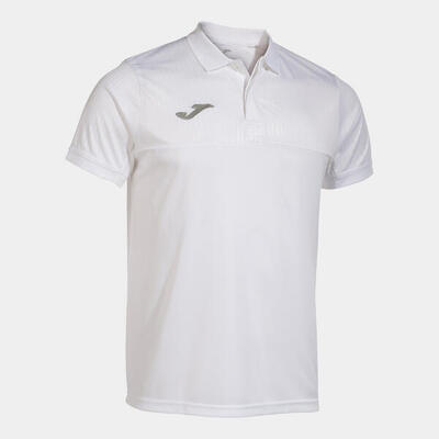 Polo Manga Corta Pádel Hombre Joma Montreal Blanco