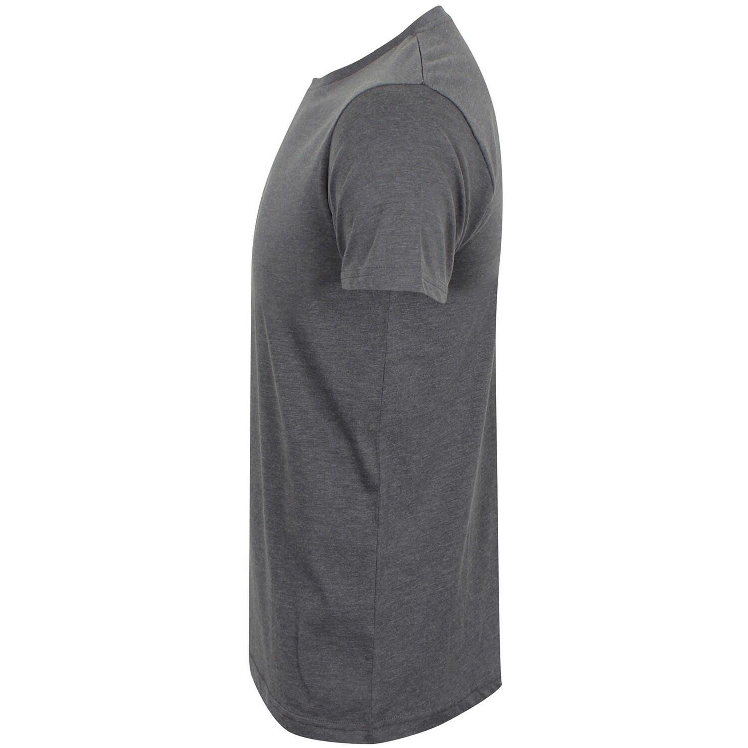 Mens Feel Good Heather Stretch TShirt (Heather Charcoal) 3/3