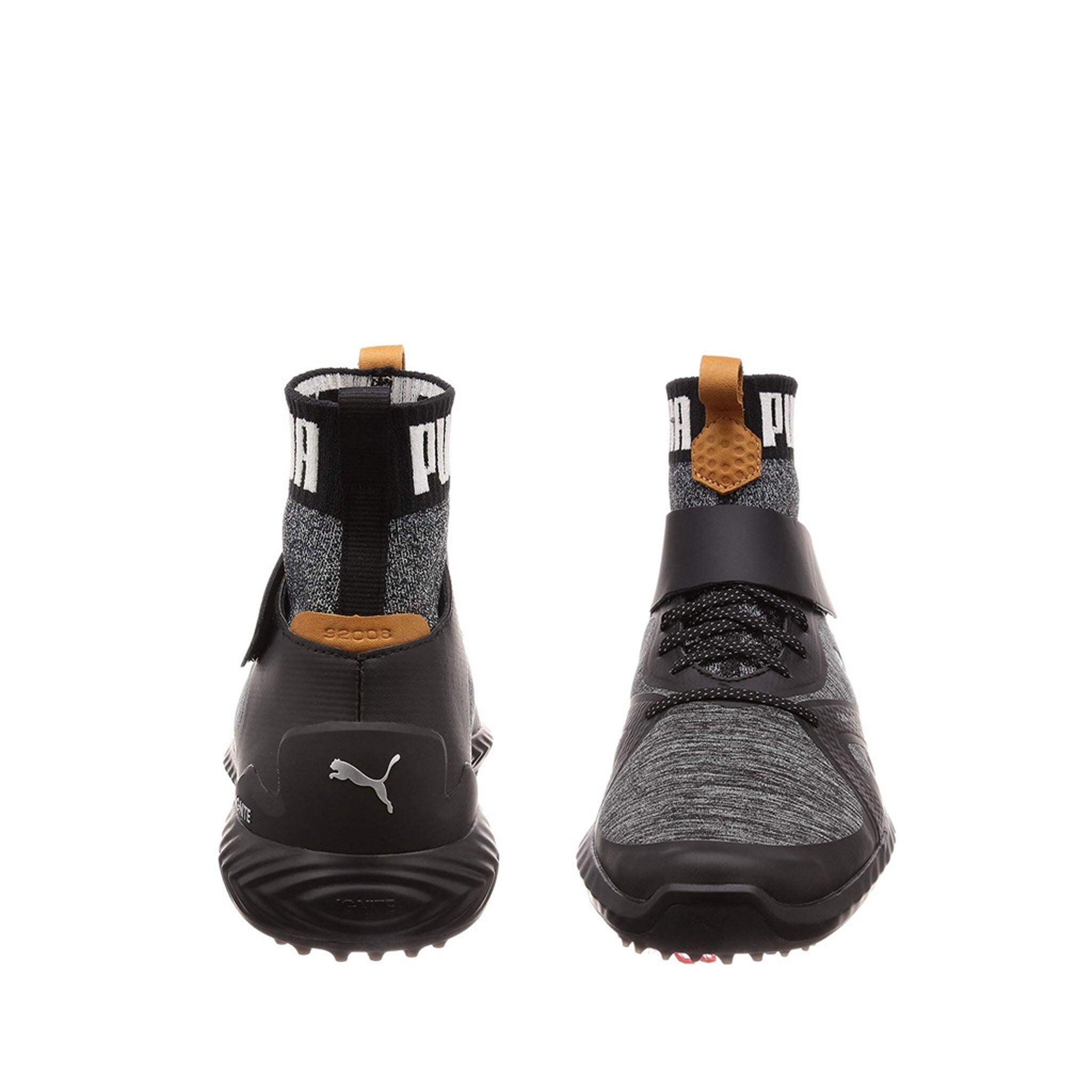 Puma Power Adapt Mens Black Golf Shoes 2/3