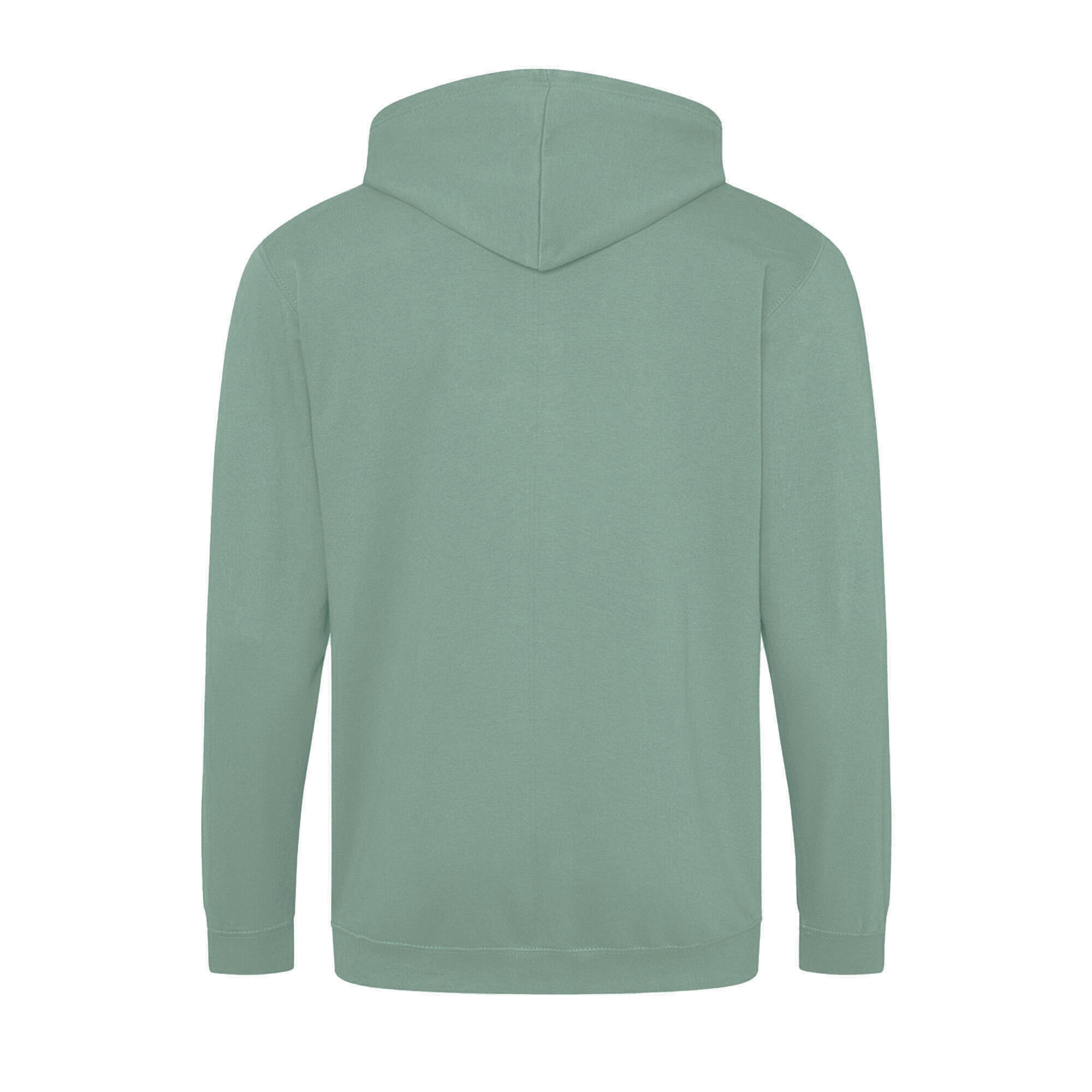Felpa Con Cappuccio E Zip Intera Uomo Awdis Verde Antico 2/2