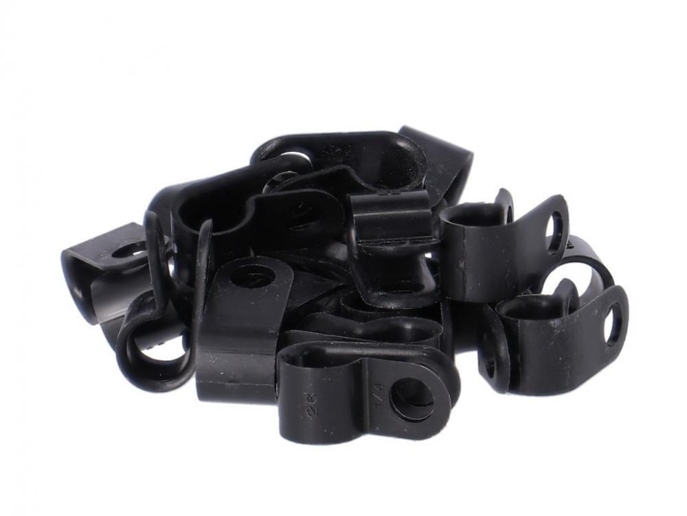 Westphal Bowdenzug Schelle 856 schwarz für 6mm Kabel 25Stück 2/2