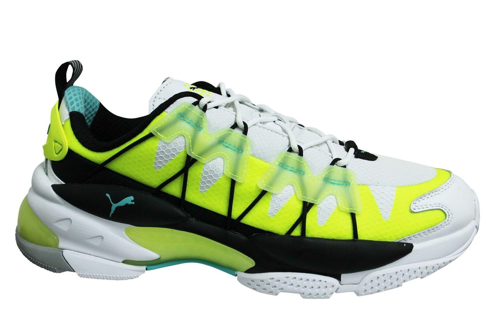 Puma LQD Cell Omega Lab Mens White/Yellow Trainers 1/3