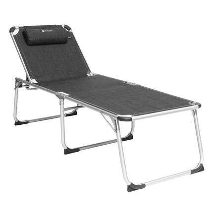 Outwell Chaise longue pliable New Foundland XL noir et gris