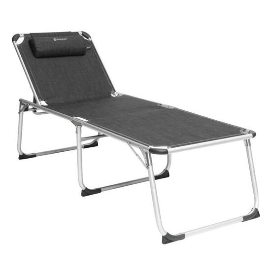 Outwell Chaise longue pliable New Foundland XL noir et gris