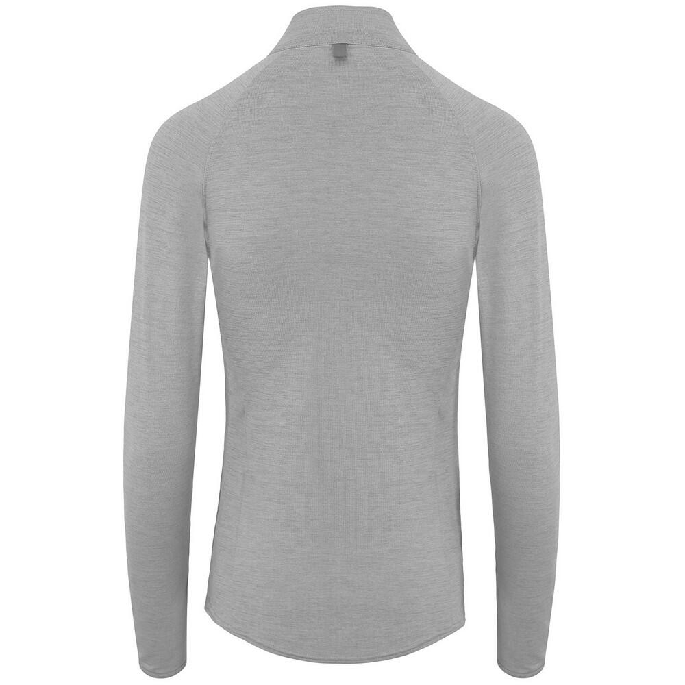 Mens CoolFlex Half Zip LongSleeved Top (Silver Grey) 2/4