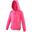 Sweatshirt À Capuche Et Fermeture Zippée Enfant Unisexe (Rose)