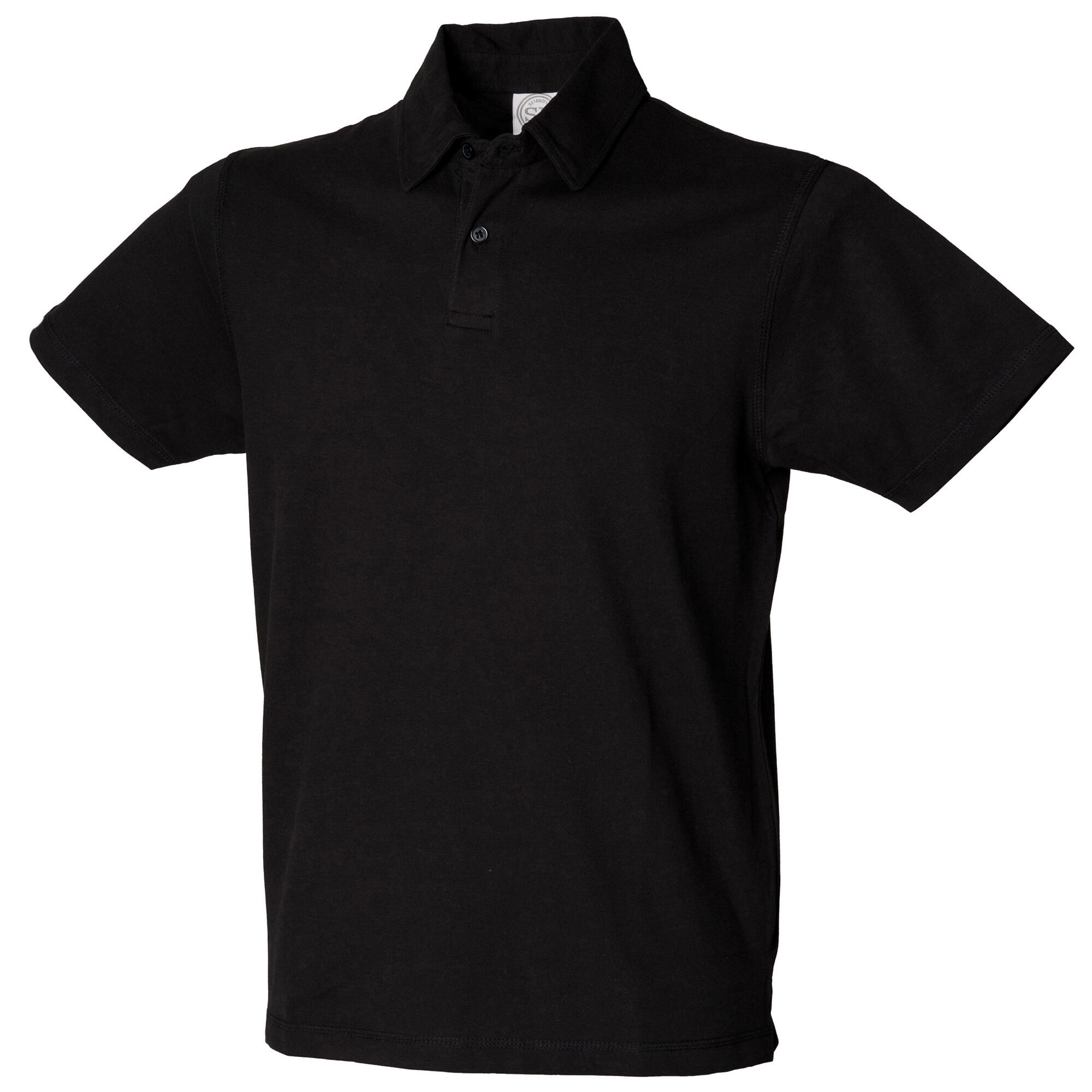 Skini Fit PoloShirt Stretch Herren Schwarz 2/4