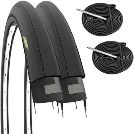 2 Reifen 700x25C (25-622)+Schläuche 48mm, Reifen Rennrad 700x35C EV