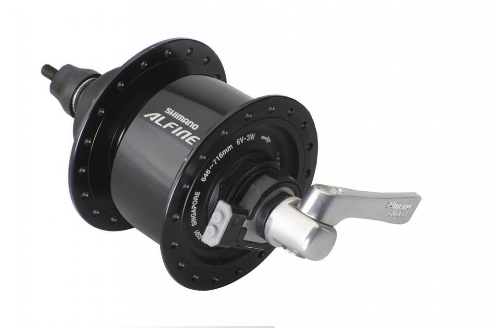 Shimano VR-Nabendynamo Alfine DHS501 100mm, 36 Loch, schwarz, Centerlock,SNSP 2/2