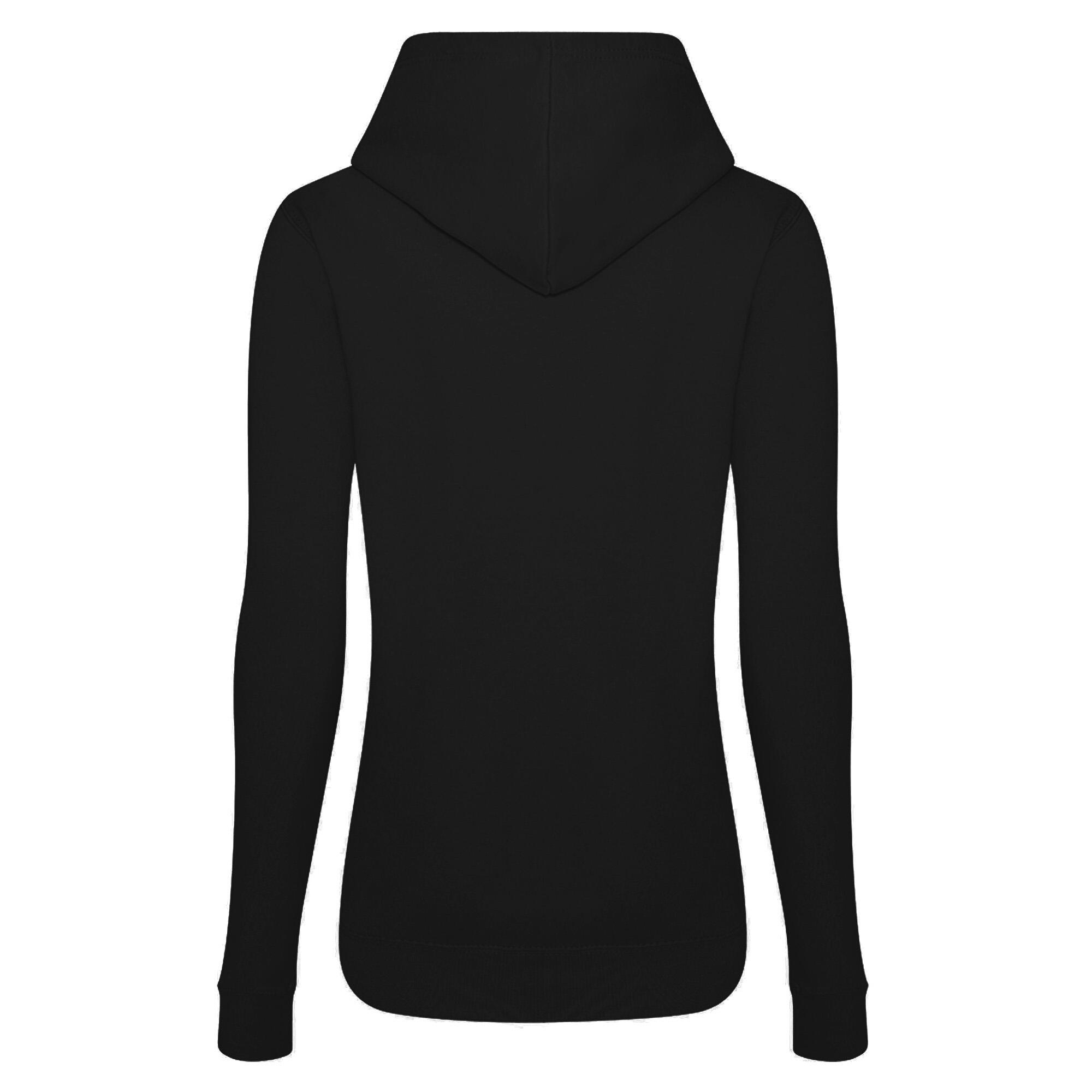 Just Hoods Kapuzenpullover Hoodie Damen Samtschwarz 2/2