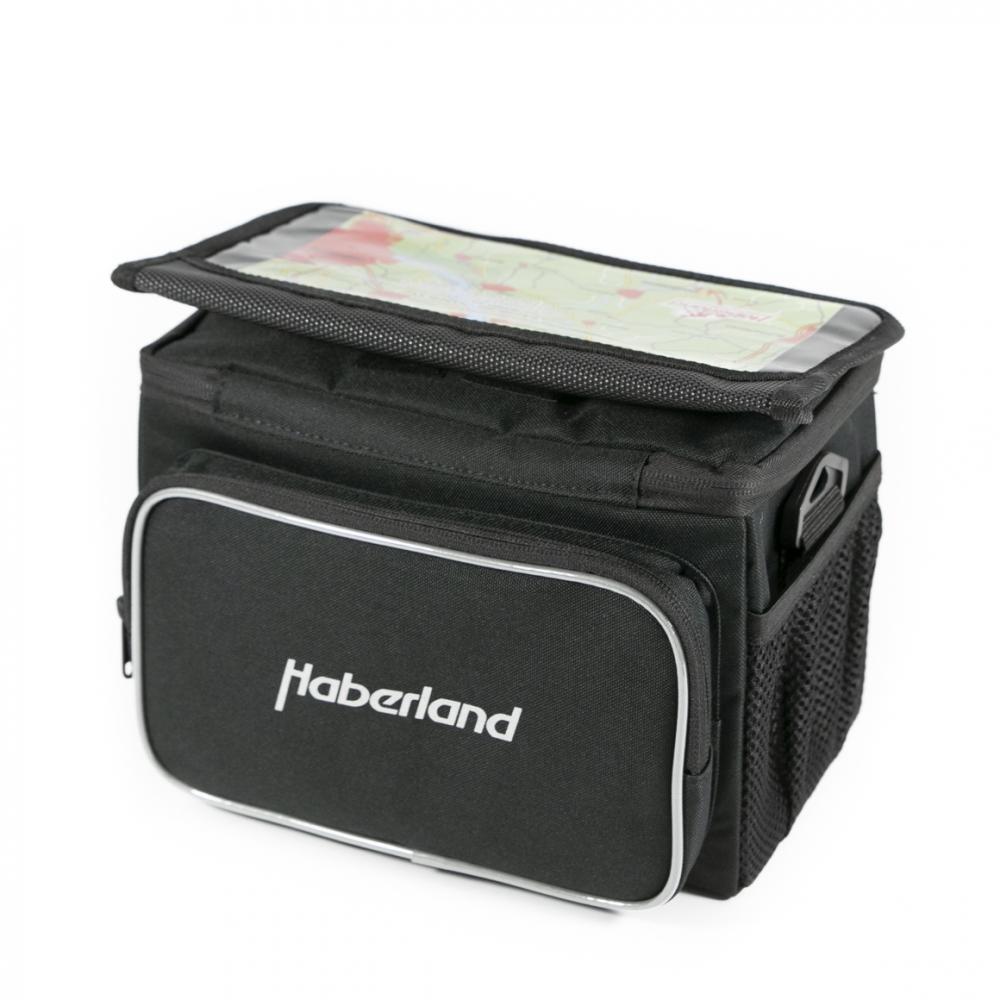 Haberland Lenkertasche Classic sw,25x19x14cm, 6ltr, inkl. Lenkeradapter 2/2