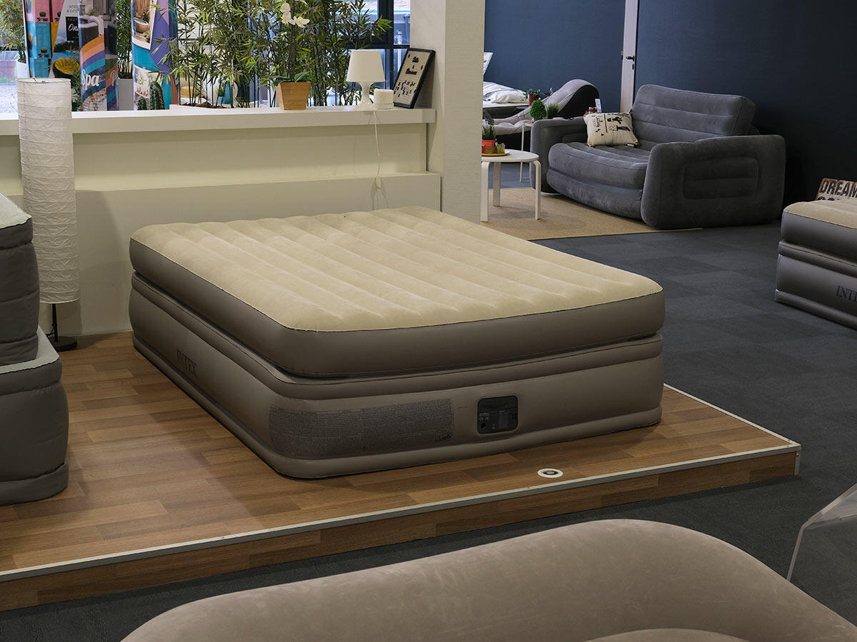 Pack matelas gonflable Prime Comfort 2 places  + Drap housse 3/5