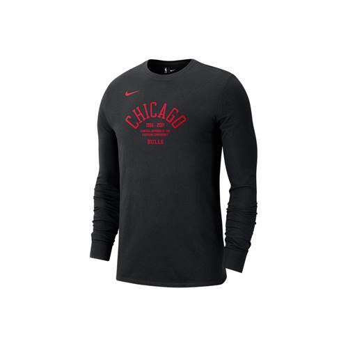 T-shirt universel hommes Nike Nba Chicago Bulls Courtside 1/2