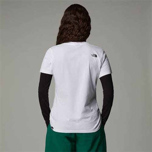 Camiseta Blanca The North Face Easy White Versátil de Corte Regular 4/5