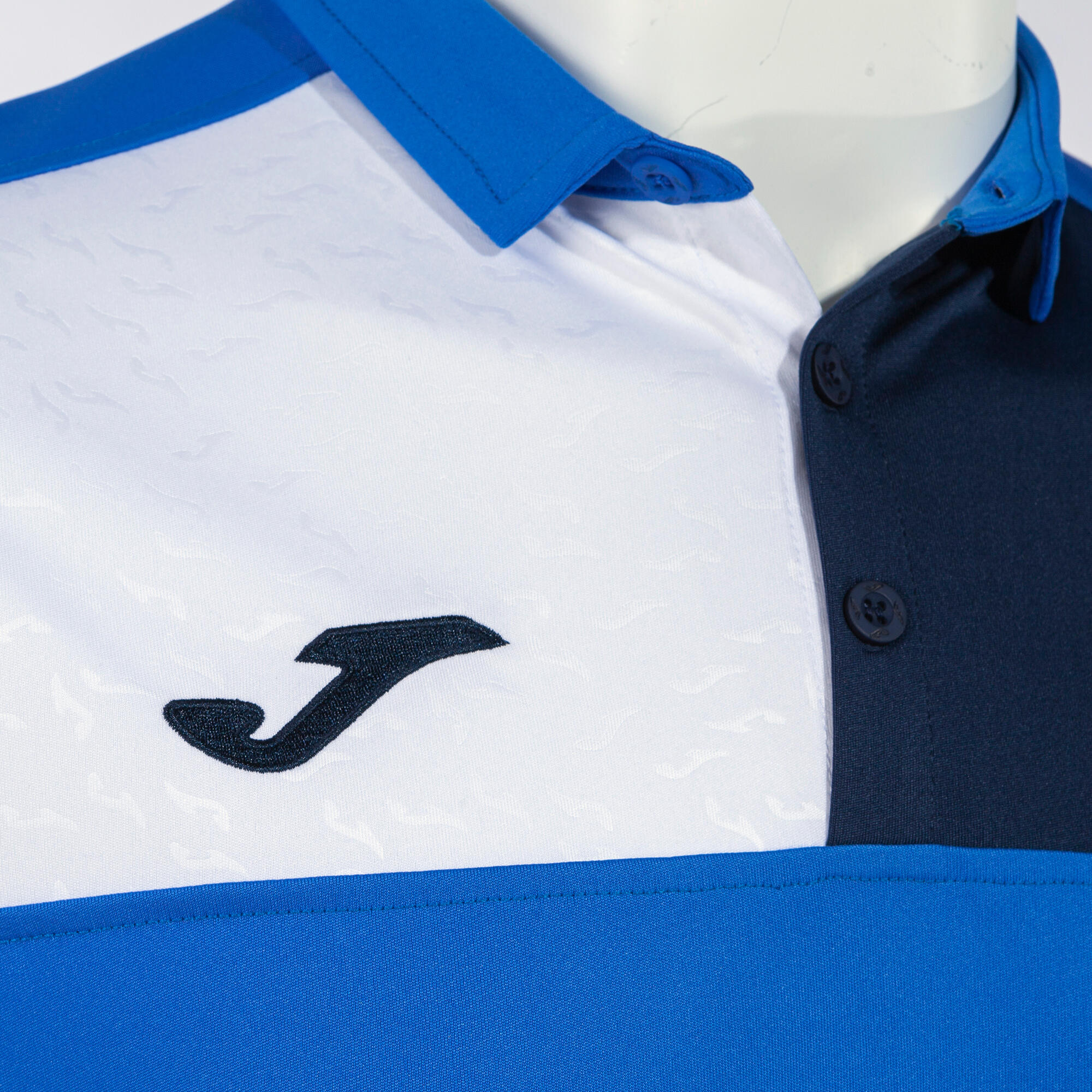 Polo Manches Courtes Football Enfants Joma Crew V Bleu Roi 3/3